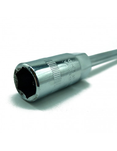 Tradineur - Llave Hexagonal de 15 mm - Fabricado en Acero - Forma de T - Herramienta de garage, Reparación de Neumático