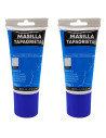 Tradineur - Pack de 2 tubos de masilla tapagrietas, retapado de grietas, reparación agujeros, uso interior, albañilería, bricola