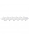 Tradienur - Pack de 6 bandejas y blondas rectangular - Fabricación de cartón que incluyen blondas caladas 100% reciclables - Apt