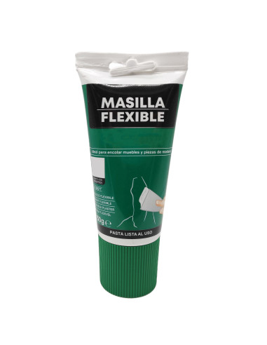 Tradineur - Pack de 2 tubos de masilla flexible, encolar muebles y piezas de madera, soportes absorbentes, uso exterior, albañil