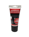 Tradineur - Pack de 2 tubos de adhesivo Stop Clavos, pegamento sin clavos, montaje, resistente a temperaturas extremas, fuerte e