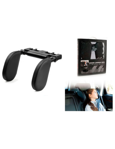 Tradineur - Reposacabezas lateral de coche, soporte para cuello retráctil y extraíble, soporte universal, almohada para cabeza,
