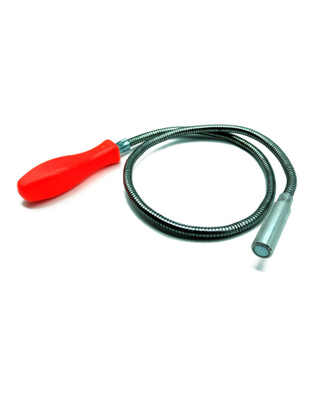 Tradineur - Barra magnética Flexible - Longitud de 80 cm - Mango con diseño ergonómico - Herramienta manual para bricolaje y gar