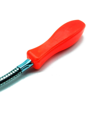 Tradineur - Barra magnética Flexible - Longitud de 80 cm - Mango con diseño ergonómico - Herramienta manual para bricolaje y gar