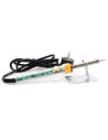 Tradineur - Soldador de estaño, 60W, precisión profesional, temperatura ajustable 200-450 ºC, base de apoyo, soldadura, pequeñas