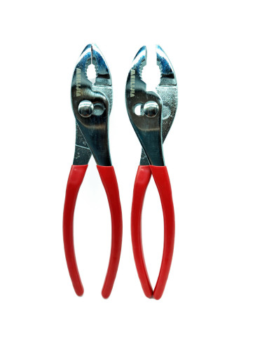 Tradineur - Alicate con mordaza 8" - Longitud de 200 mm - Fabricado en Acero y plástico - Herramienta manual de bricolaje y gara