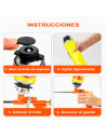 Tradineur - Pistola de espuma de poliuretano, incluye tubo y 2 cánulas, aplicadora, dosificadora de espuma expandible, pulveriza