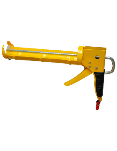Tradineur - Pistola para cartucho de Silicona - Apta para cartucho de hasta 300 ml - Fabricado en Hierro y aluminio - Diseño erg