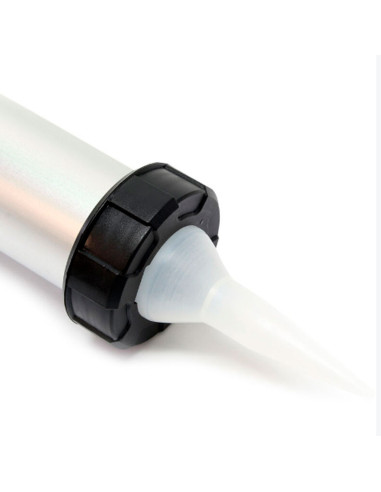 Tradineur - Pistola para cartucho de Silicona - Apta para cartucho de hasta 300 ml - Fabricado en Aluminio y Plástico - Diseño e