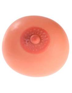 Tradineur - Pelota antiestrés Teta Loca, silicona, bola blanda calmante para apretar, aliviar el estrés, relajante, regalo origi