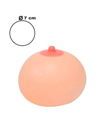 Tradineur - Pelota antiestrés Teta Loca, silicona, bola blanda calmante para apretar, aliviar el estrés, relajante, regalo origi