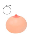 Tradineur - Pelota antiestrés Teta Loca, silicona, bola blanda calmante para apretar, aliviar el estrés, relajante, regalo origi