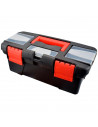 Tradineur - Caja organizadora de herramientas con separadores Nº 6 - Fabricado en plástico - 3 Compartimento superiores - Separa
