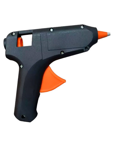 Tradineur - Pistola de silicona caliente 60W - pistola de pegamento, encolar - Incluye 2 barras de silicona y cable - Herramient