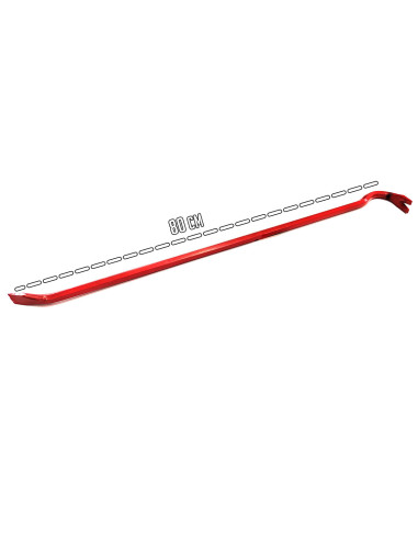 Tradineur - Pata de cabra de hierro 80 cm de longitud - Palanca de encofrador, pie de cabra, quitaclavos, herramienta sacaclavos