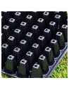 Tradineur - Pack de 3 semilleros de plástico, 30 plantas, bandejas de germinación con agujeros, crecimiento, propagación, cultiv