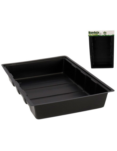 Tradineur - Pack de 5 bandejas de plástico para cultivos, bandejas de germinación, semillero, crecimiento, propagación, semillas