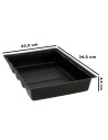 Tradineur - Pack de 5 bandejas de plástico para cultivos, bandejas de germinación, semillero, crecimiento, propagación, semillas