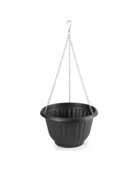 Tradineur - Maceta redonda colgante, plástico, macetero, tiesto, recipiente para plantas, flores, balcón, terraza, hogar, fabric Tradineur - Maceta redonda colgante, plástico, macetero, tiesto, recipiente para plantas, flores, balcón, terraza, hogar, fabric