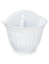 Tradineur - Maceta de plástico para pared, tiesto, macetero colgar, recipiente para plantas, flores, balcón, porche, hogar, fabr