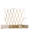Tradineur - Celosía extensible de bambú, estructura para plantas trepadoras, decoración de jardines, separación de espacios, int
