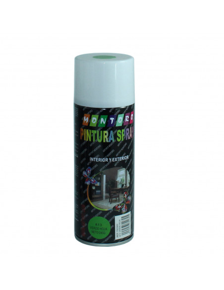 Montoro - Bote de pintura en spray color verde hoja A13 400 ml, válido para multitud de superficies de interior y exterior