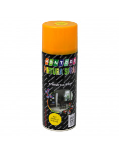 Montoro - Bote de pintura en spray amarillo A07 400 ml, válido para multitud de superficies de interior y exterior. Pintura en s