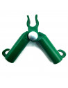 Tradineur - Pack de 12 Conectores para tutores de 8 mm - Fabricados en plástico - Accesorio para tutores de jardín - Color Verde