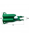 Tradineur - Pack de 12 Conectores para tutores de 8 mm - Fabricados en plástico - Accesorio para tutores de jardín - Color Verde