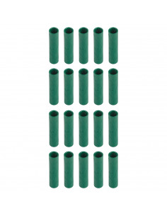 Tradineur - Pack de 20 Extensores para tutores de 20 mm - Diseño con relieve - Fabricado en Plástico - Accesorio para tutores de