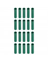 Tradineur - Pack de 20 Extensores para tutores de 20 mm - Diseño con relieve - Fabricado en Plástico - Accesorio para tutores de