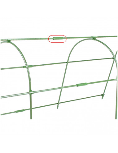 Tradineur - Pack de 20 Extensores para tutores de 20 mm - Diseño con relieve - Fabricado en Plástico - Accesorio para tutores de