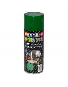 Montoro - Bote de pintura en spray verde metalizado M302 400 ml, válido para multitud de superficies de interior y exterior
