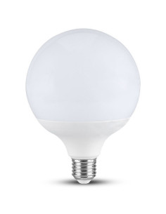 Tradineur - Bombilla LED estándar grande, globo, G120, E27, 18W equivalente a 162W, 1912 lúmenes, 6500K, luz blanca fría, eficie