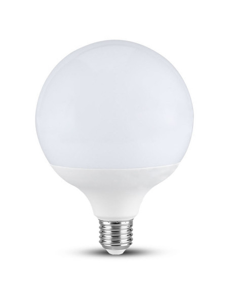 Tradineur - Bombilla LED estándar grande, globo, G120, E27, 18W equivalente a 162W, 1912 lúmenes, 6500K, luz blanca fría, eficie