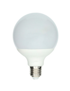 Tradineur - Bombilla LED estándar grande, globo, G80, E27, 12W equivalente a 108W, 1240 lúmenes, 6500K, luz blanca fría, eficien