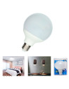 Tradineur - Bombilla LED estándar grande, globo, G80, E27, 12W equivalente a 108W, 1240 lúmenes, 6500K, luz blanca fría, eficien