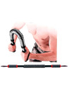 Tradineur - Barra de musculación 40 kg, barra flexible de ejercicio de resistencia, máquina entrenamiento de brazos y pectorales