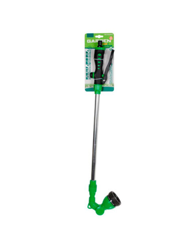 Tradineur - Pistola de riego regulable con 8 funciones, chorro ajustable, extensible de 65 a 100 cm, regar jardín, flores, huert