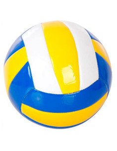 Tradineur - Balón de voleibol, diseño de franjas de colores, tacto suave, pelota, deportes de equipo (Tamaño 5 - Ø 21 cm - Amari