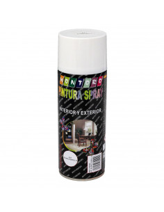 Montoro - Bote de pintura en spray blanco brillo A21 400 ml, válido para multitud de superficies de interior y exterior. Pintura