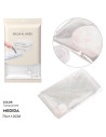 Tradineur - Pack de 4 bolsas salva espacio transparentes, almacenaje, guardar ropa al vacío, ahorro de espacio, envasar prendas,