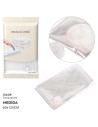 Tradineur - Pack de 2 bolsas salva espacio transparentes, almacenaje, guardar ropa al vacío, ahorro de espacio, envasar prendas,