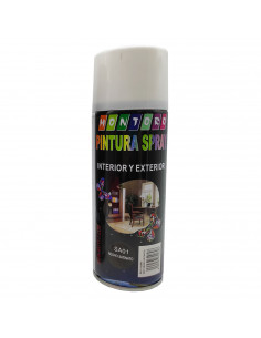 Montoro - Bote de pintura en spray negro satinado SA01 400 ml, válido para multitud de superficies de interior y exterior. Pintu