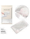 Tradineur - Pack de 2 bolsas salva espacio transparentes, almacenaje, guardar ropa al vacío, ahorro de espacio, envasar prendas,