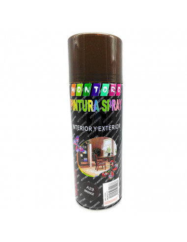 Montoro - Bote de pintura en spray color bronce A29 400 ml, válido para multitud de superficies de interior y exterior