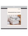 Tradineur - Organizador rectangular de tela, caja plegable con asa, ordenación, ropa, armario, almacenamiento, 50 x 40 x 25 cm,