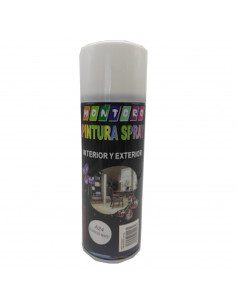 Montoro - Bote de pintura en spray blanco mate A24 400 ml, válido para multitud de superficies de interior y exterior. Pintura e