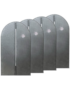 Tradineur - Pack de 4 fundas para trajes, TNT, cremallera, transpirables, almacenamiento de ropa, abrigos, chaquetas, jerséis (G