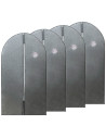 Tradineur - Pack de 4 fundas para trajes, TNT, cremallera, transpirables, almacenamiento de ropa, abrigos, chaquetas, jerséis (G